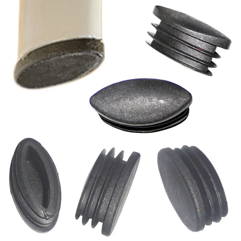 Oval Rectangle Plastic Blanking End Cap Tube Pipe Inserts Plug Gasket