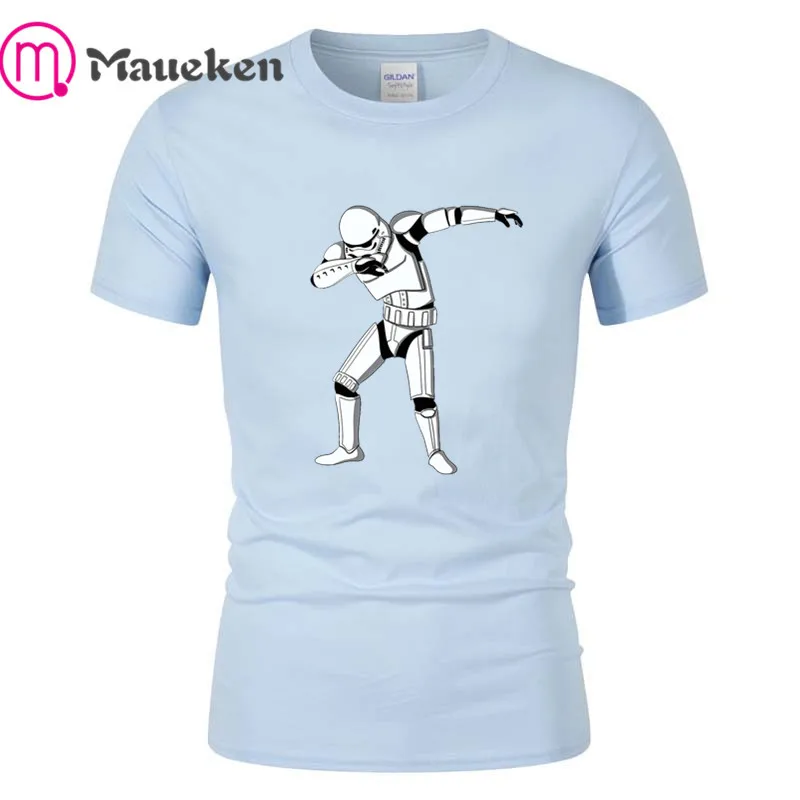 Мужская футболка Dab Trooper с героями мультфильмов, модная футболка, хлопковая футболка с коротким рукавом для звездных войн