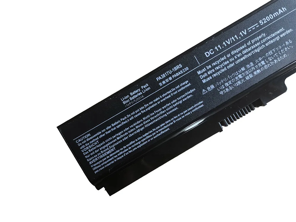 Аккумулятор для ноутбука Toshiba PA3816U 1BAS 1BRS Satellite A660 C600 L510 L700 L700D L730 L740 L750 L755 L770|battery for