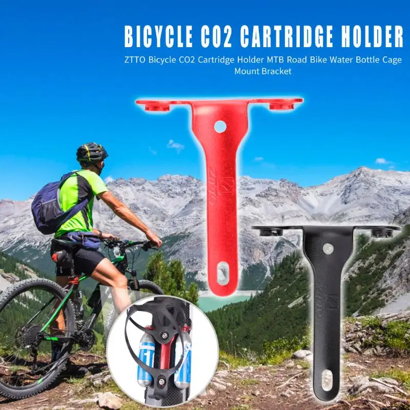 ZTTO алюминиевый сплав велосипедный СО2 держатель картриджа MTB дорожный велосипед клетка для бутылки воды кронштейн Аксессуары для велосипеда