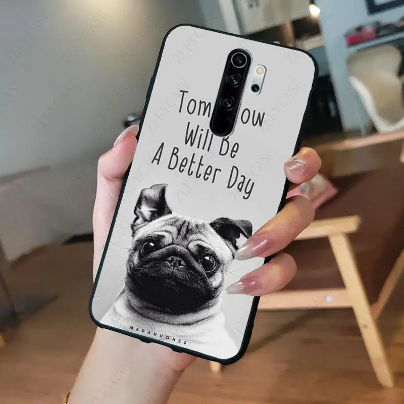 pug dog animal Phone Cover for redmi note8pro note7 note5 note6pro 7 7A 8 8A Note8T note9s note9pro Cellphones 