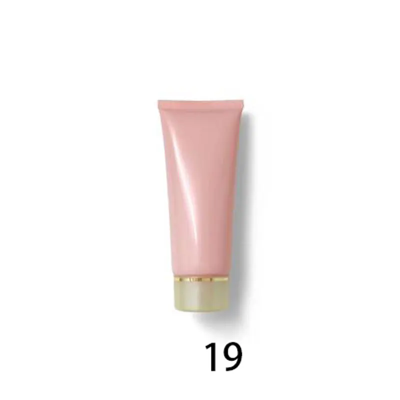 Розовый солнцезащитный крем трубка пустой глянцевый образец лосьона шланг изысканная упаковка контейнеры Мягкие пластиковые тубы 100 мл 50 шт./лот - Color: 19