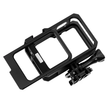 

Action Camera Protective Shell Dual Cold Shoes Mic Light Stand Vlog Accessory Microphone Adapter Housing Cage For Gopro Hero 9