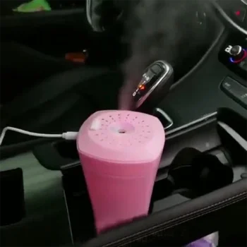 

550ml Car Air Purifier 12V Negative Ions Air Cleaner Ionizer Air Freshener Auto Mist Maker Eliminator Cup Car Atomizer TSLM1