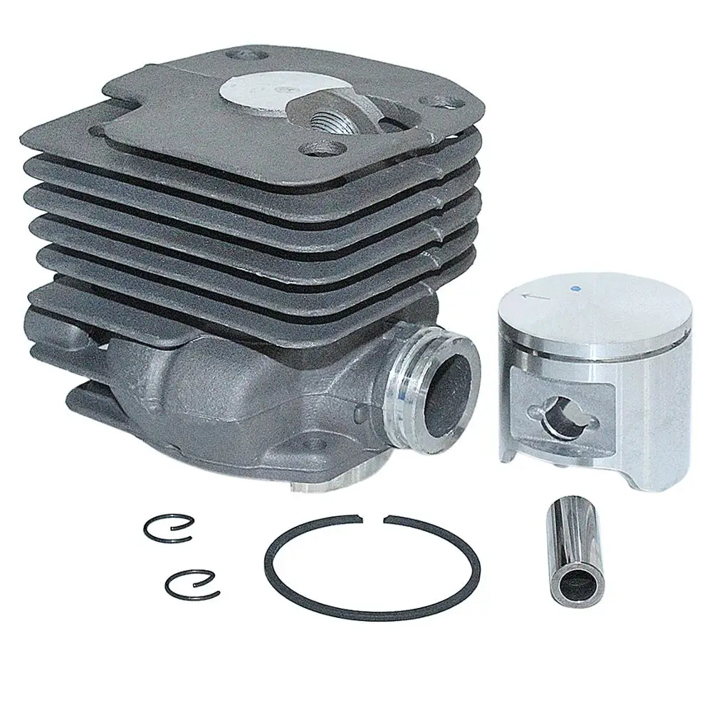 Cylinder Piston Intake Manifold, Decompression Valve Kit for Husqvarna 365 371 372 Xp 362 Chainsaw Engine Motor Parts, 48mm