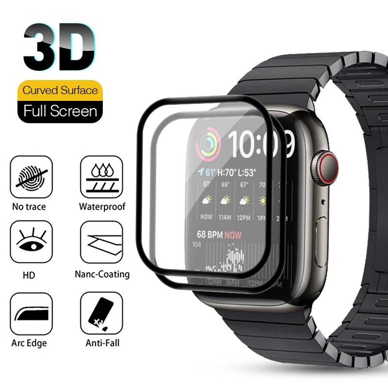 2 шт. износостойкая Защитная пленка для Apple Watch 7 41 мм 45 | Электроника