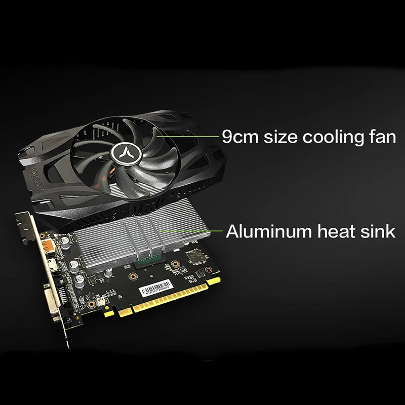 Yeston GeForce GTX 1050Ti GPU 4GB GDDR5 128 bit Gaming Настольный компьютер ПК Видеокарты Поддержка Ti DVI D