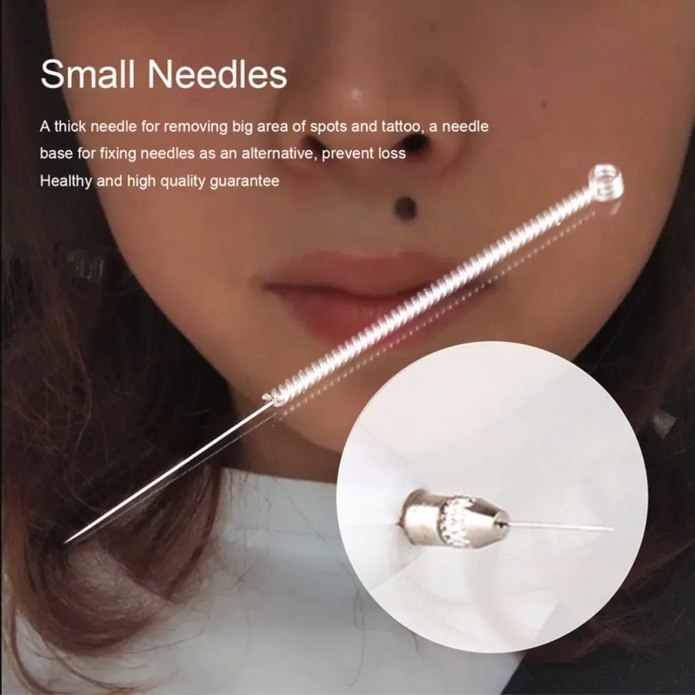 

Durable Spot Remover Dedicated Freckle Removal Needles Head & Needles Cap Skin Mole Wart Tag Tattoo Removal Pen Needles Parts