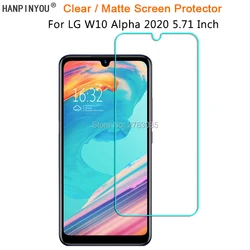 На Алиэкспресс купить стекло для смартфона for lg w10 alpha 2020 5.71дюйм. clear glossy /anti-glare matte screen protector protective film guard (not tempered glass)