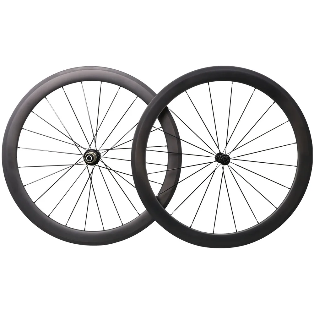 ICAN Carbon Road Bike Wheelset 25mm Wide 50mm Deep Clincher wheels 1578g with 6 pawel hub