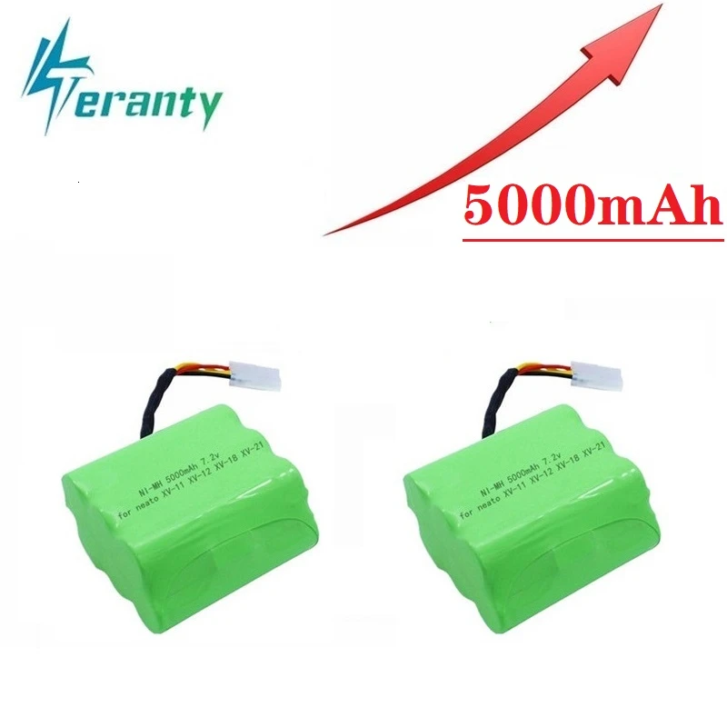 Обновленная батарея 5000mAh 7,2 V для Neato XV21 XV11 XV12 XV14 XV15 подметальная машина пылесос Ni-MH 7,2 v аккумуляторная батарея