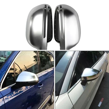 

Rear Mirror Shell Matte Silver Plating Rear Mirror Outer Rearview Mirror Cover Mirror Housing Cap Shell Decorative