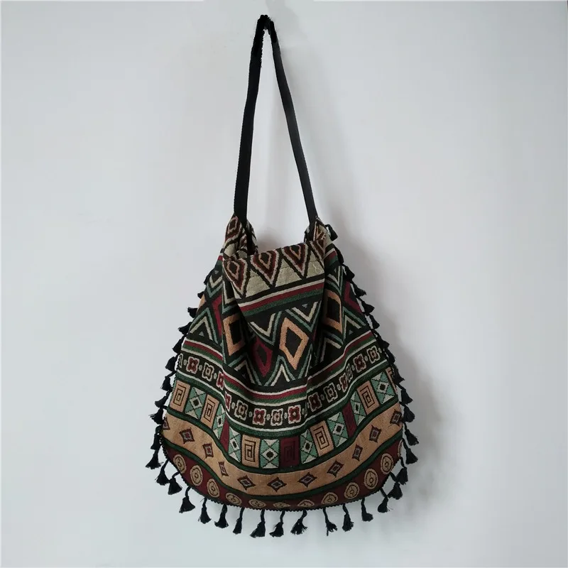 fringed shoulder bag