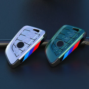 Cover chiate/telecomando Per BMW F15 F16 F48 G30 F85 G11 X1 X5 x6 M 2018 X1 X3 X4 X5 X6 35i 50i 7 Cover chiate/telecomando Per BMW F15 F16 F48 G30 F85 G11 X1 X5 x6 M 2018 X1 X3 X4 X5 X6 35i 50i - Elettro placcatura chiave shell Chiave Fob Copertura della Cassa del Supporto Per BMW F15 F16