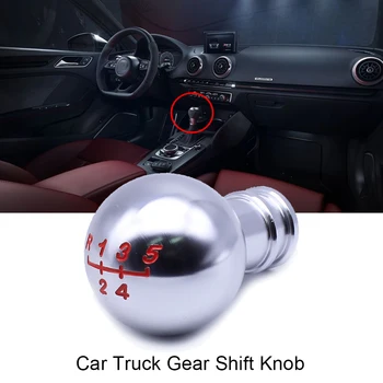 

5 Speed Shift Knob Universal Manual Weighted Ball Styling Gear Knob Silver