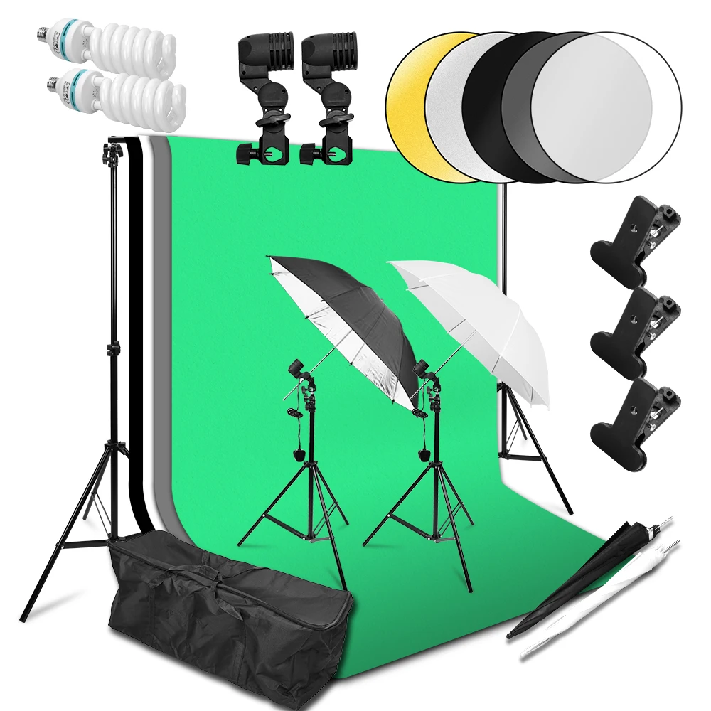 Photography Studio Lighting Kit 2*3m Adjustable