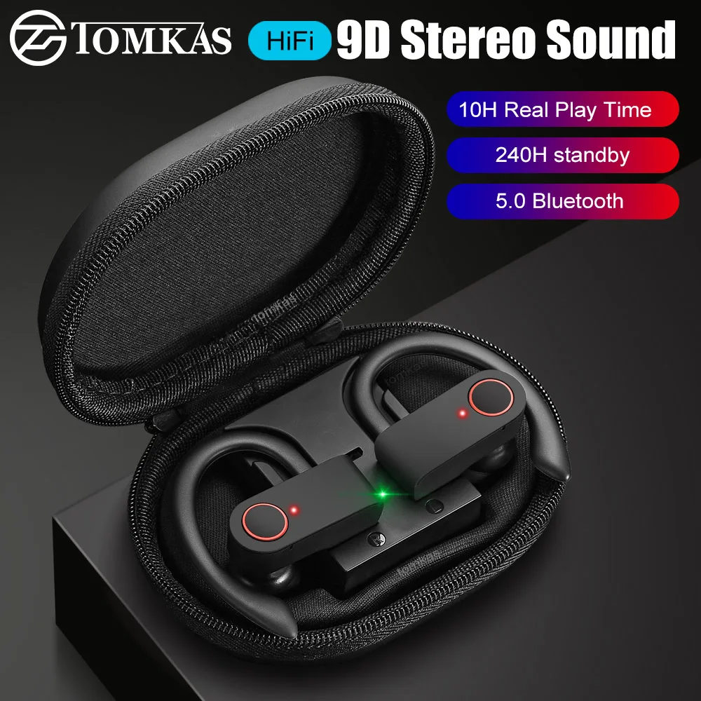 TWS 5 0 Bluetooth наушники CVC шумоподавление водонепроницаемые спортивные