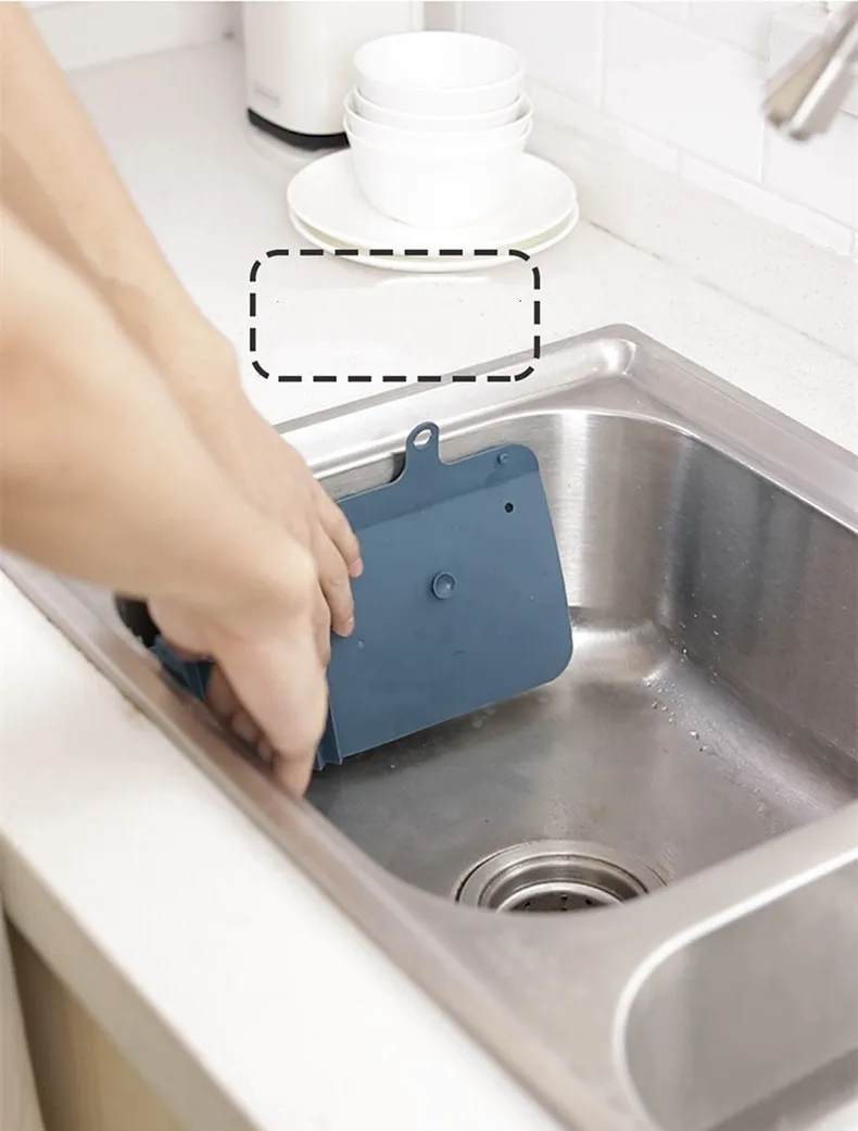 HomLand Sink Water Splash Guard with Sucker Easy Cleaning TPR Baffle Plate Waterproof Screen for Kitchen for Home 1