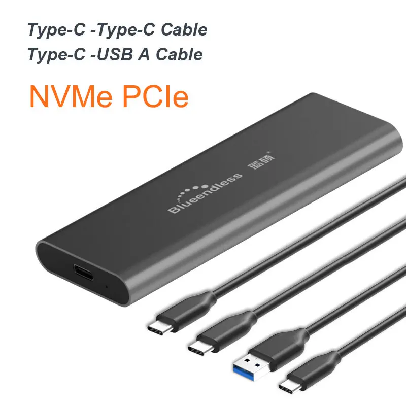 Gray C-A-C for NVME PCIE M.2 NVME GEN2 10 Гбит/с SATA NGFF 6 Гбит/с Чехол USB SSD Тип C USB 3,1 SSD чехол NVME жесткий диск Корпус HDD Чехол - Цвет: Gray C-A-C for NVME