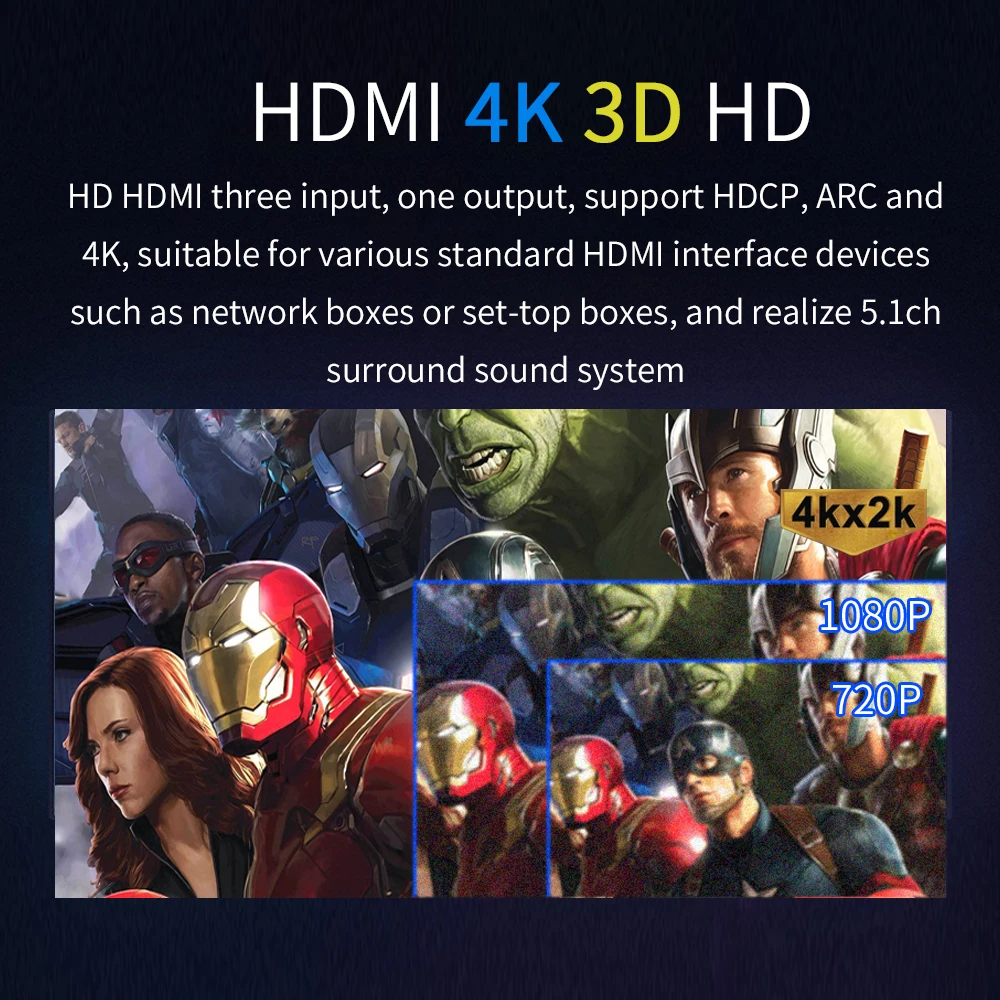 HD815BT HDMI 5 1 аудио преобразователь декодер Bluetooth 0 DAC DTS AC3 FLAC APE 4K * 2K экстрактор