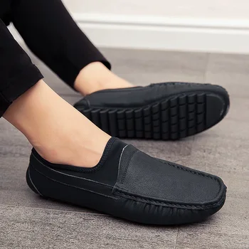 

Pure Pigment Plate Guy Doug Shoe Male England Leisure Time Leather Shoes Genuine Leather Soft Leather Closing Male Shoe Drive