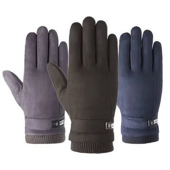 

Men Winter Warm Gloves Anti Slip Cycling Riding Gloves Touch Screen Warm Breathable Male Motorcycle Riding Waterpoof Gloves