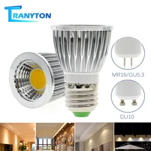 COB Светодиодный прожектор 5 Вт E27 GU10 MR16 GU5.3 светодиодный светильник 220 в супер яркий белый теплый белый светильник для дома энергосберегающее освещение