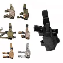 Tornado tático perna coldre glock airsoft pistola gota perna coldre bolsa ajustável alça mágica coldre para arma universal(China)