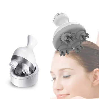 

New Waterproof Electric Head Massage Wireless Scalp Massager Prevent Hair Loss Body Deep Tissue Kneading Vibrating Health Care