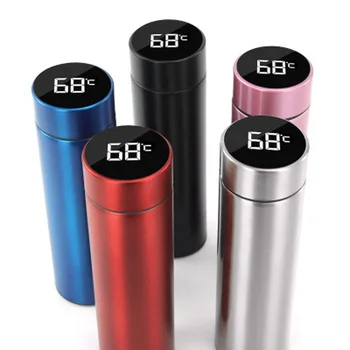 

500ml Office Thermos Bottle Coffee Mug Multicolor Double Wall Stainless Steel Water Bottle Thermos for Tea Water Cup Adult Gift