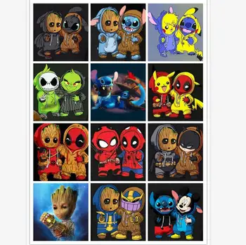 

diamond painting full set cartoon 5d diamond embroidery full square cartoon anime 5d diamond mosaic sale anime Christmas gift