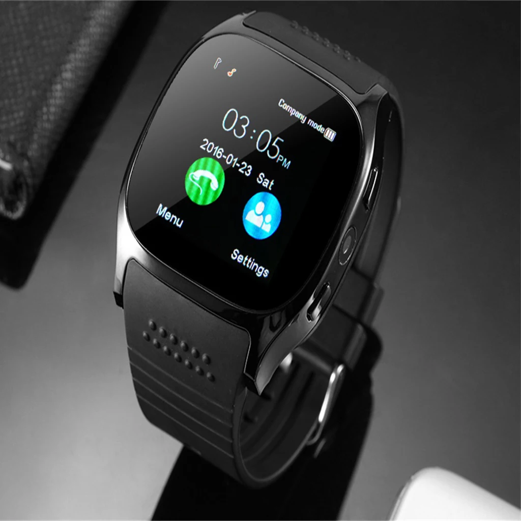 Умные часы с Bluetooth Смарт-часы телефон фитнес-трекер слот для SIM-карты TF камера