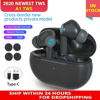 

Original ANC Function A1 TWS Blutooth Wireless Headphones Mini Bass Sports Earbuds With Charging Box Microphone PK Air 3 Pro