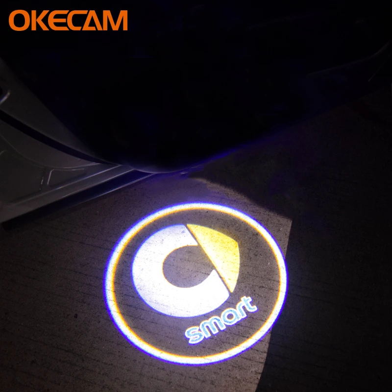 per tutte le auto 2 proiettori LED universali senza fili per auto luci di benvenuto con logo laser 