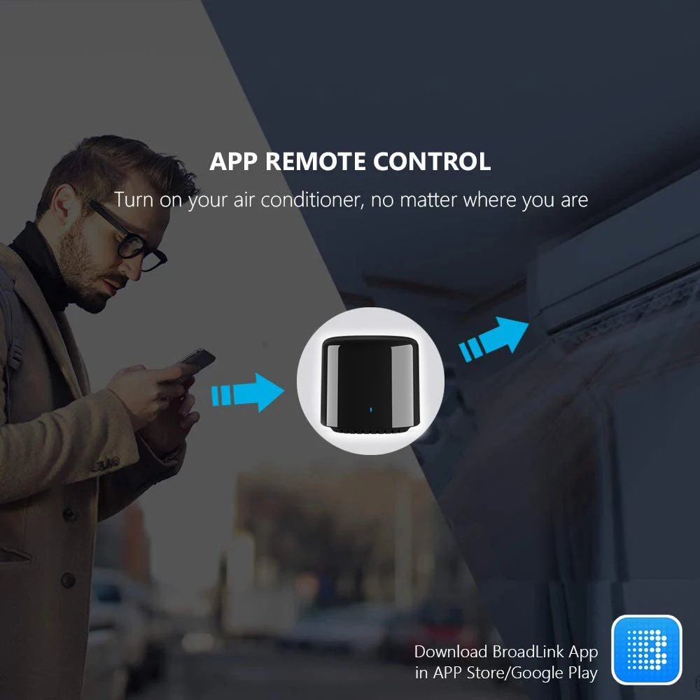 2 Broadlink RM4C Mini Bestcon домашний Интеллектуальный прерыватель WiFi IR умный дом