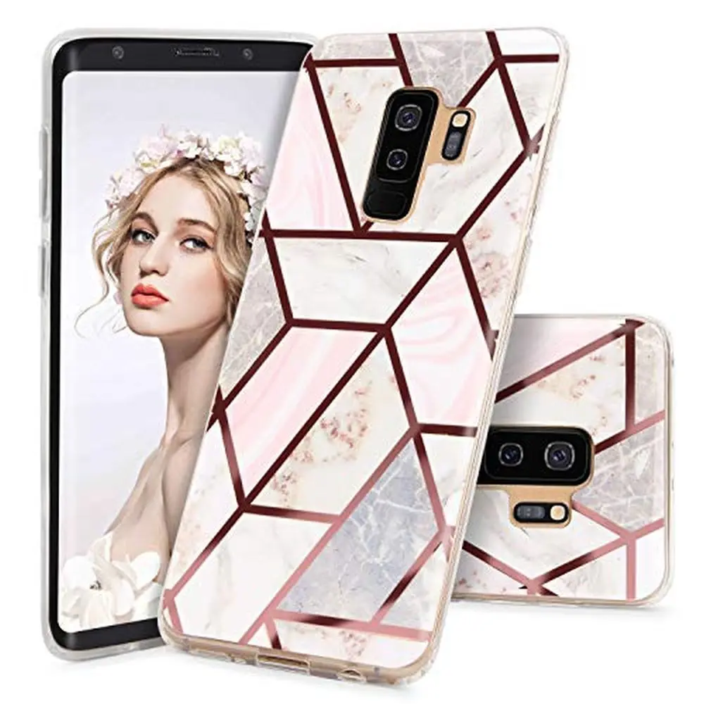 Тонкий глянцевый мраморный силиконовый мягкий чехол LAPOPNUT для Samsung Galaxy S9 S8 S10 Plus A50