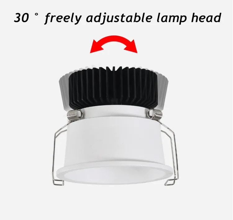 防眩光射灯led天花灯嵌入式家用无主灯照明聚光客厅玄关过道筒灯-淘宝网_01