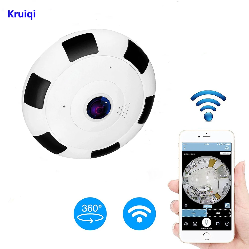 Kruiqi 1080P 960P IP Camera PTZ Security Two Way Audio Night Vision Smart CCTV Surveillance Mini WiFi Camera Baby Monitors