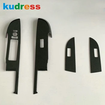 

For Toyota Raize 2020 2021 Carbon Fiber Interior Window Lift Switch Cover Trim Panel Frame Trims Sticker Car Accessories