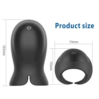 Automatic Male Masturbator Massager Exerciser Male Delayed Ejaculation Trainer Glans Vibrator Penis Massager Sex Toys Vibrator 5