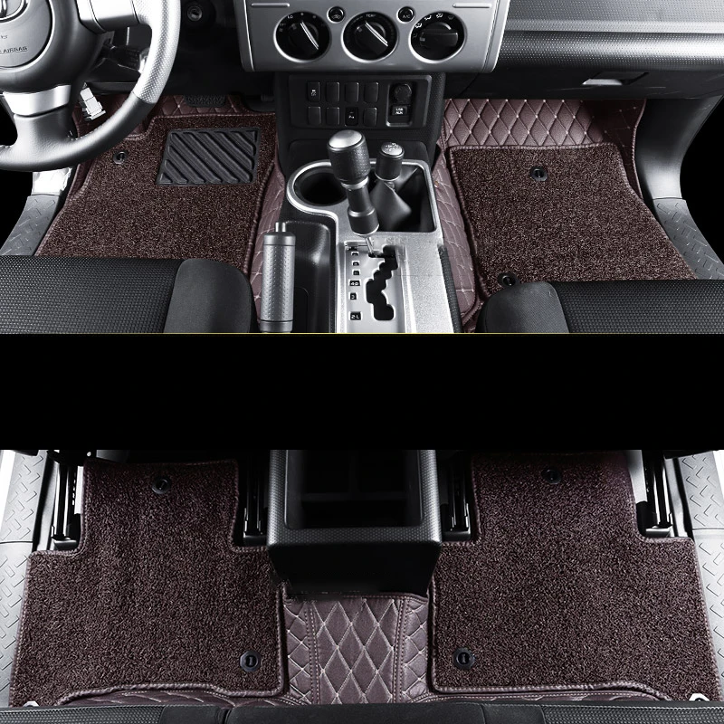 Lsrtw2017 кожаные автомобильные коврики для toyota FJ cruiser 2007- 2008 2009 2010 2011 2013 аксессуары - Название цвета: 5
