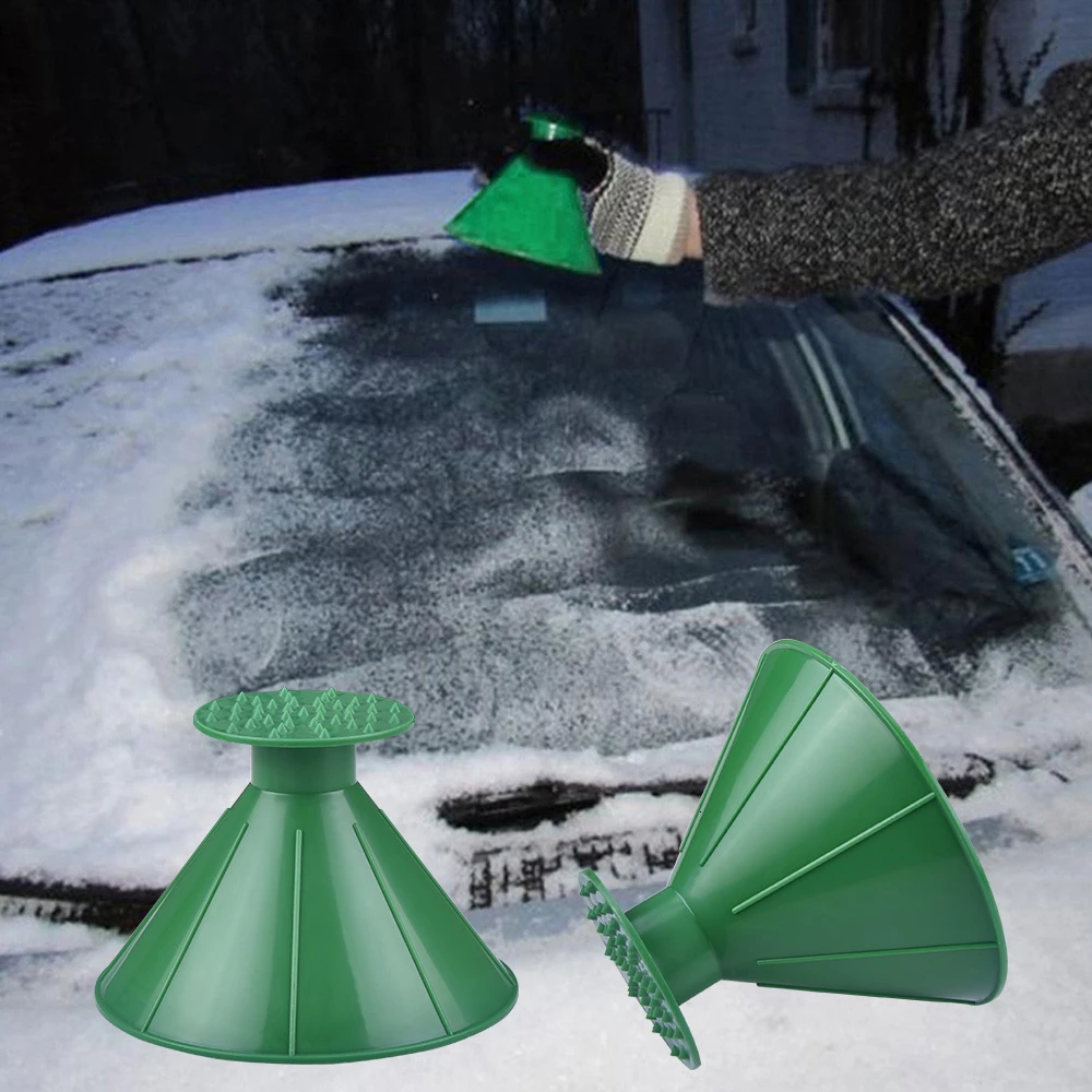 SPEEDWOW, 1 шт., инструмент для автомобиля, волшебное окно, лобовое стекло, автомобильный инструмент в форме конуса, скребок для льда, круглая воронка, инструмент для удаления снега