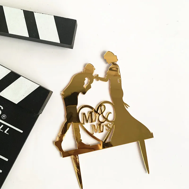 Свадебный торт Топпер Жених для невесты Mr Mrs рождественские украшения акриловый черный торт топперы товары для свадьбы вечеринки сувениры для взрослых