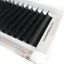 Veyelash корейских PBT шелковых ресниц для наращивания премиум-класса, черные Индивидуальные ресницы для наращивания из искусственной норки