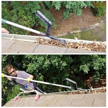 

1pcs Gutter Cleaning Spoon Scoop Hand Tool Gutter Tool for Farm Garden Gutter Skylights Roof Structure Cleaning High Quanlity