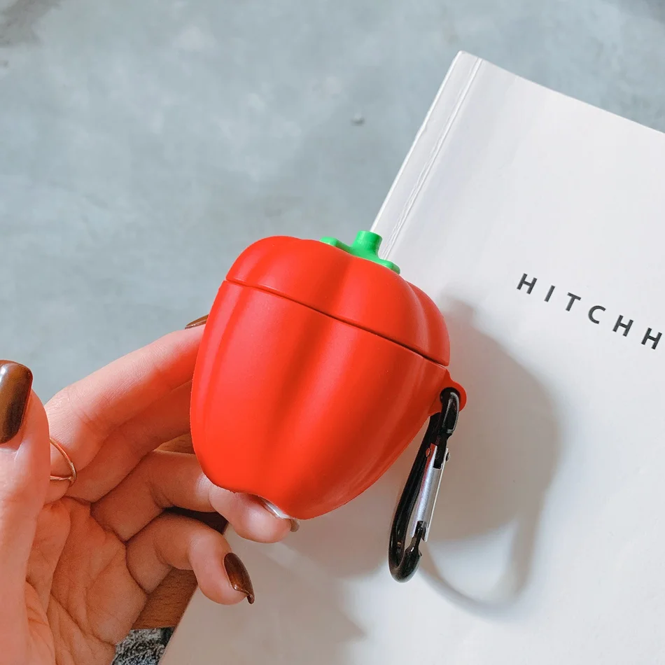 362P Чехол для AirPods с милым КАКТУСОМ и опунчивой грушей, чехол для наушников s для Apple Air pods 2, чехол для Earpods, кольцевой ремешок для наушников - Цвет: 362P