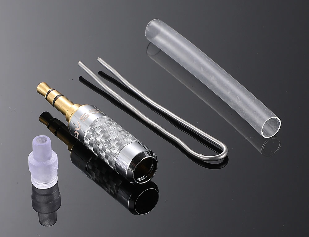 AVSSZ Carbon Fiber 3.5mm Jack Stereo Headphone Plug - Straight/Angle, 3/4/5 Poles, DIY Repair & Replacement (2.5mm, 4.4mm) Description Image.This Product Can Be Found With The Tag Names Computer Cables Connecting, Computer Peripherals, PC Hardware Cables Adapters, Straight angle plug