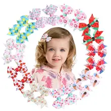 Baby Girl Bows Hair Clips 2.5 Inch, Baby Girl Toddler Gift Hair Accessories Hair Clip Fully Lined Pack of 20