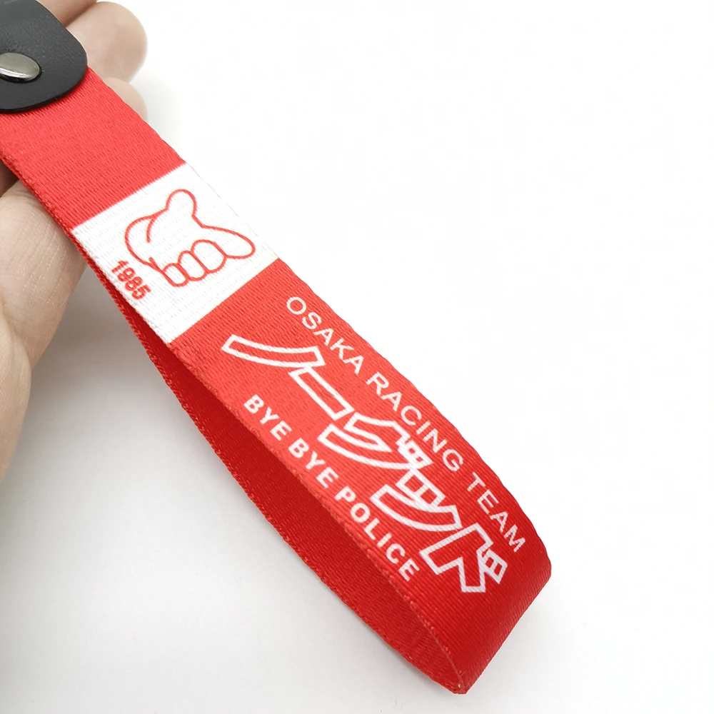 JDM Racing Geändert Stil Osaka Adler Schnabel Keychain Red Nylon Wärme Transfer Prozess Schlüssel Ring 1985 KEINE GOOG – Detail 5
