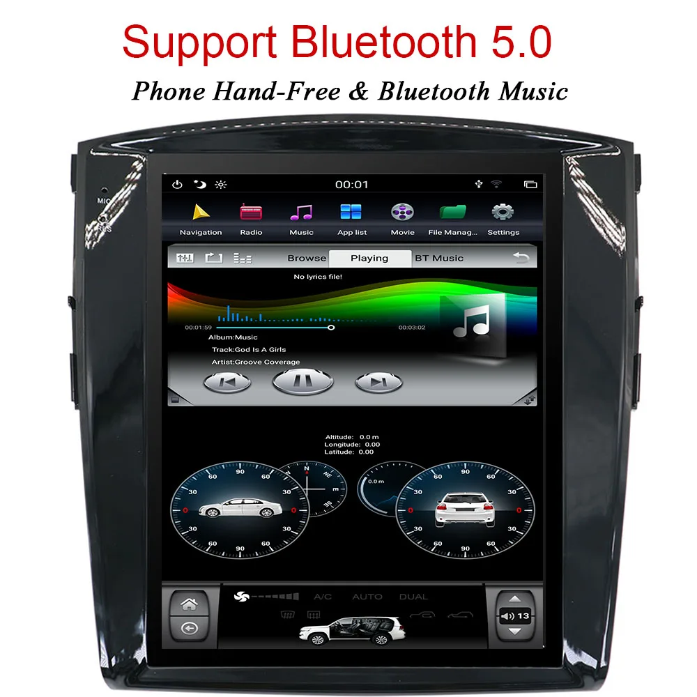 Автомобильный мультимедийный GPS навигатор YAZH Android 9 0 для Mitsubishi Pajero V93 V94 V40 2008 2019 с 12